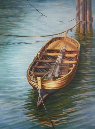 Gone Ashore: Acrylic on canvas painting