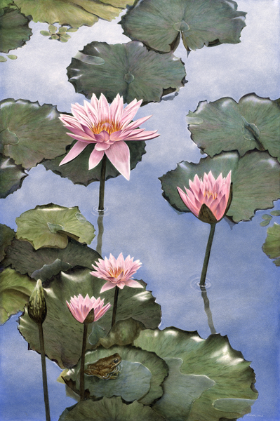 Repose, Acrylic on Clayboard